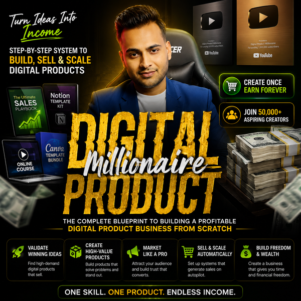Digital Product Millionaire Course By Manish Mehta