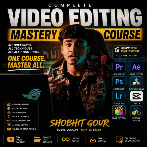 Basic To Advance Ai Editing Mastery Courses By Shoubhit Gour
